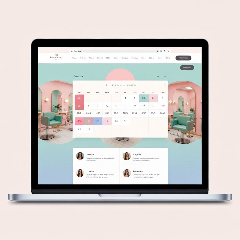 Interfaz web para salón de belleza
